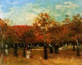 The Bois de Boulogne with People Walking Vincent van Gogh